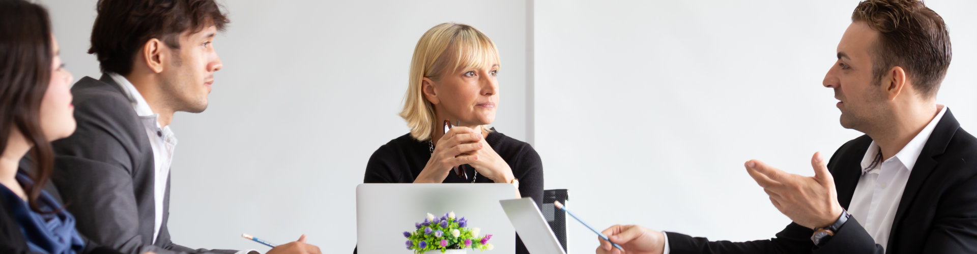 a group of employer having a meeting